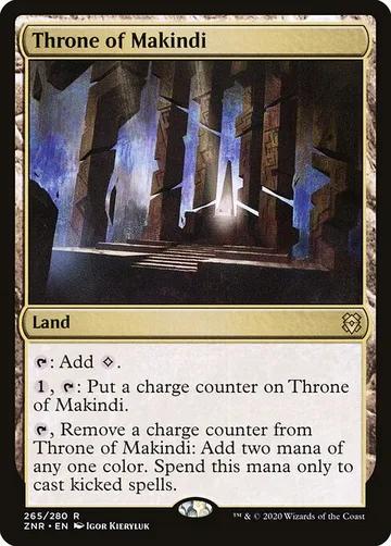 Throne of Makindi 265, carta de Magic: The Gathering de Zendikar Rising