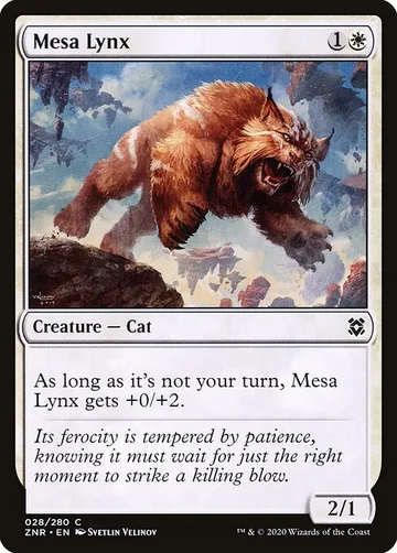 Mesa Lynx 28, carta de Magic: The Gathering de Zendikar Rising