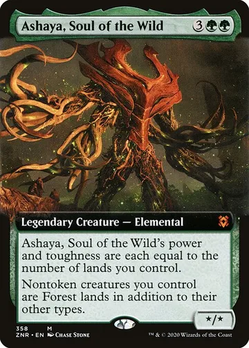 Ashaya, Soul of the Wild 358, carta de Magic: The Gathering de Zendikar Rising