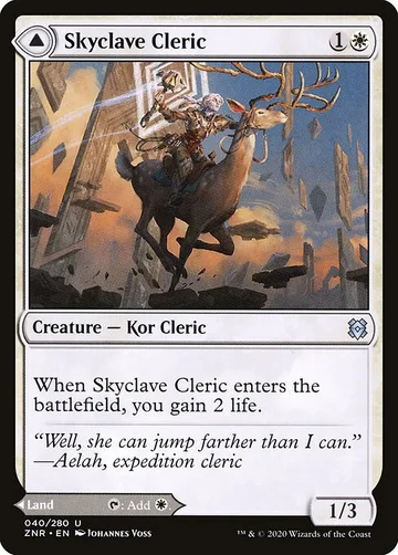 Skyclave Cleric // Skyclave Basilica 40, carta de Magic: The Gathering de Zendikar Rising