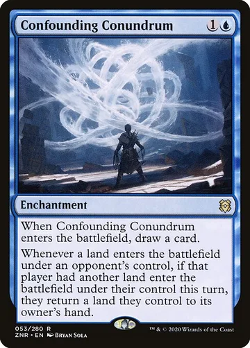 Confounding Conundrum 53, carta de Magic: The Gathering de Zendikar Rising