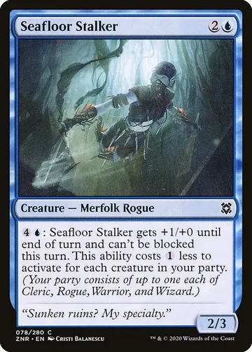 Seafloor Stalker 78, carta de Magic: The Gathering de Zendikar Rising