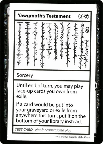 Yawgmoth's Testament 52