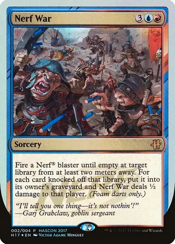 Nerf War 2, carta de Magic: The Gathering de HasCon 2017