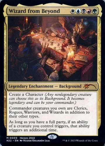 Wizard from Beyond 5, carta de Magic: The Gathering de 2022 Heroes of the Realm