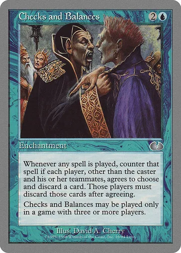 Checks and Balances 16, carta de Magic: The Gathering de Unglued