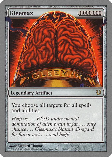 Gleemax 121, carta de Magic: The Gathering de Unhinged