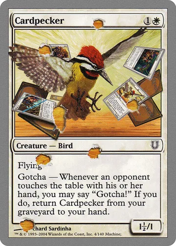 Cardpecker 4, carta de Magic: The Gathering de Unhinged