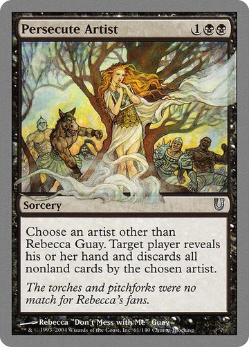Persecute Artist 61, carta de Magic: The Gathering de Unhinged