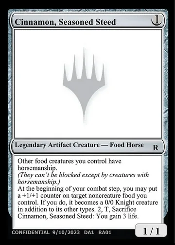 Cinnamon, Seasoned Steed RA01
