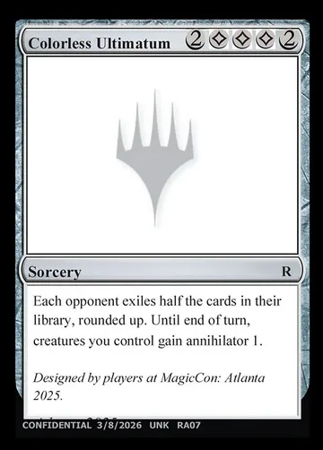 Colorless Ultimatum RA07