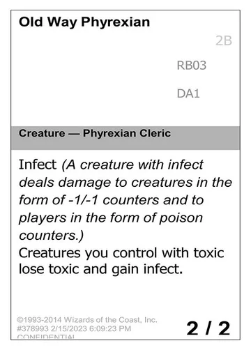 Old Way Phyrexian RB03d