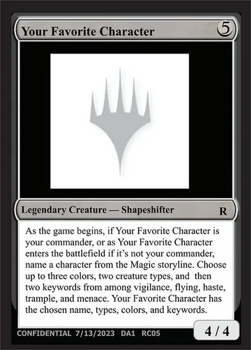Your Favorite Character RC05c