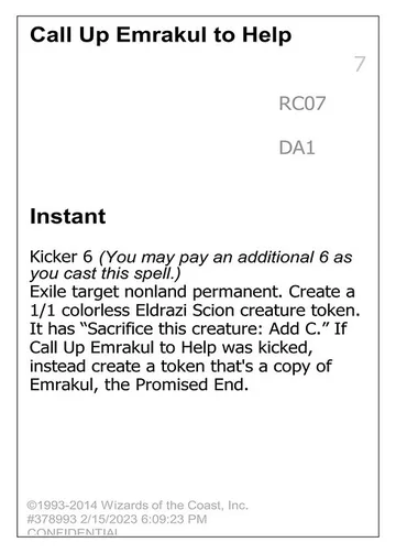 Call Up Emrakul to Help RC07a