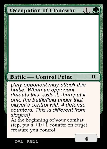 Occupation of Llanowar RG11