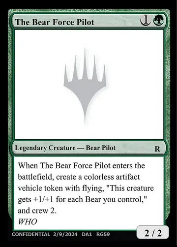 The Bear Force Pilot RG59