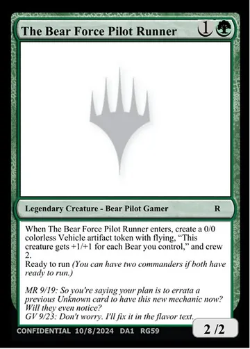 The Bear Force Pilot Runner RG59a