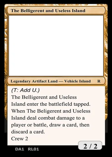 The Belligerent and Useless Island RL01a