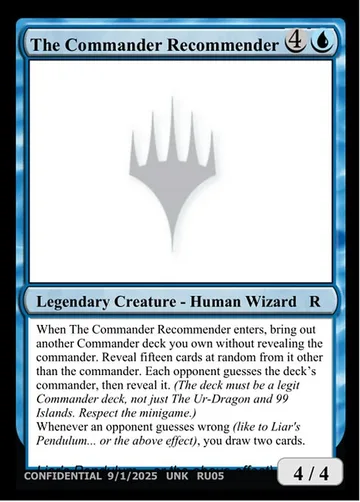 The Commander Recommender RU05d