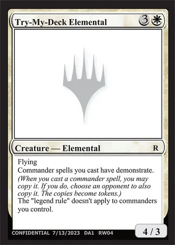 Try-My-Deck Elemental RW04f