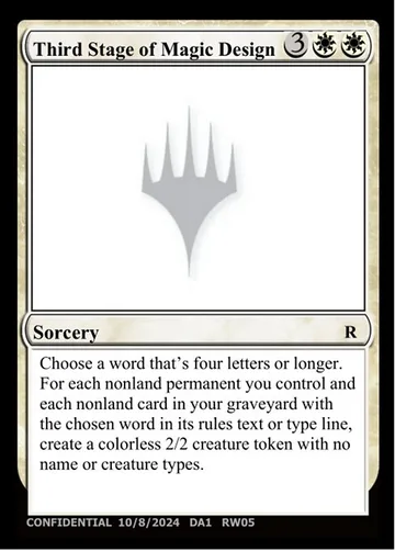 Third Stage of Magic Design RW05f