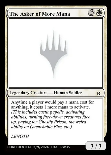The Asker of More Mana RW35a