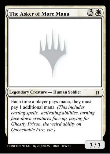 The Asker of More Mana RW35b
