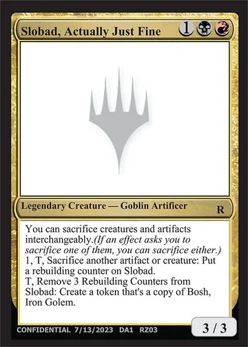 Slobad, Actually Just Fine RZ03a