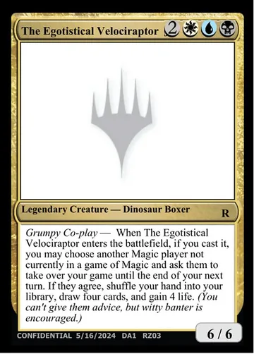 The Egotistical Velociraptor RZ03b
