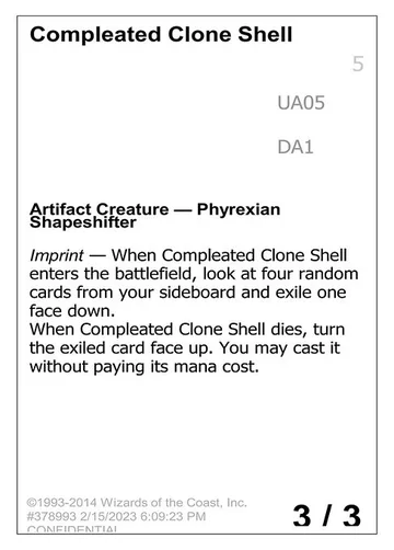 Compleated Clone Shell UA05a