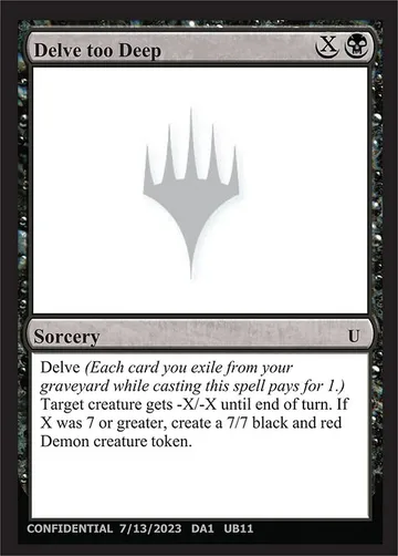 Delve too Deep UB11