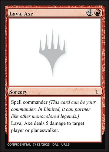 Lava, Axe UR15