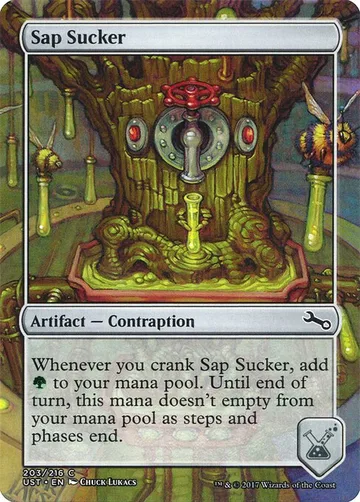 Sap Sucker 203, carta de Magic: The Gathering de Unstable