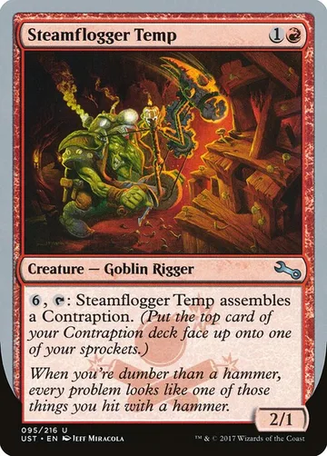 Steamflogger Temp 95, carta de Magic: The Gathering de Unstable