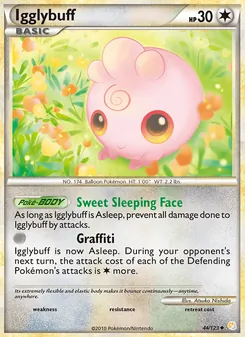 Igglybuff 44/123, carta de Pokémon de HeartGold SoulSilver