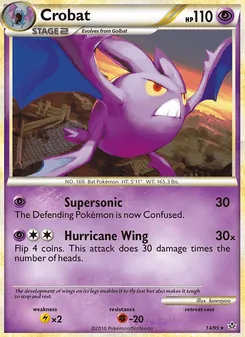 Crobat 14/95, carta de Pokémon de Liberados