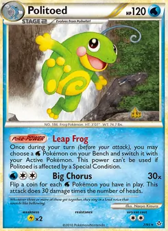 Politoed 7/95, carta de Pokémon de Liberados