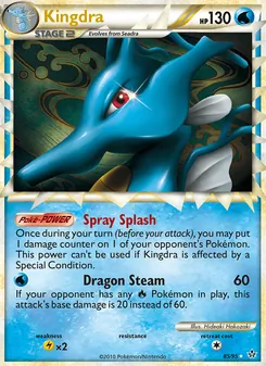 Kingdra 85/95, carta de Pokémon de Liberados