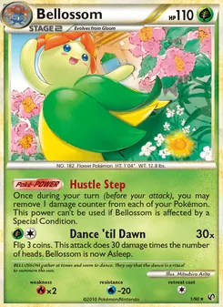 Bellossom 1/90, carta de Pokémon de Undaunted