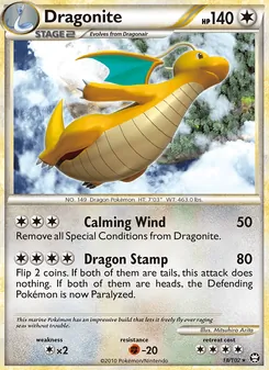 Dragonite 18/102, carta de Pokémon de Triumphant