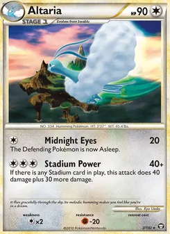 Altaria 2/102, carta de Pokémon de Triumphant