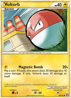 Voltorb 83/102, carta de Pokémon de Triumphant