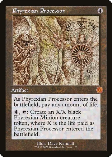 Phyrexian Processor 102, carta de Magic: The Gathering de The Brothers' War Retro Artifacts