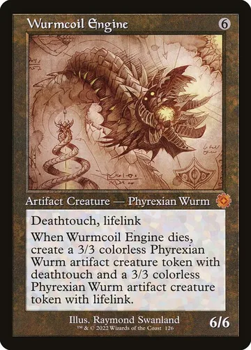 Wurmcoil Engine 126, carta de Magic: The Gathering de The Brothers' War Retro Artifacts