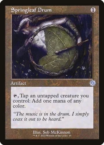 Springleaf Drum 55, carta de Magic: The Gathering de The Brothers' War Retro Artifacts