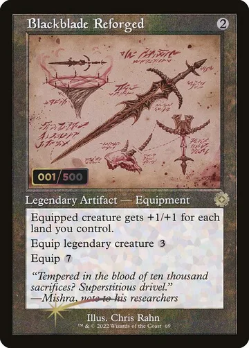Blackblade Reforged 69z, carta de Magic: The Gathering de The Brothers' War Retro Artifacts