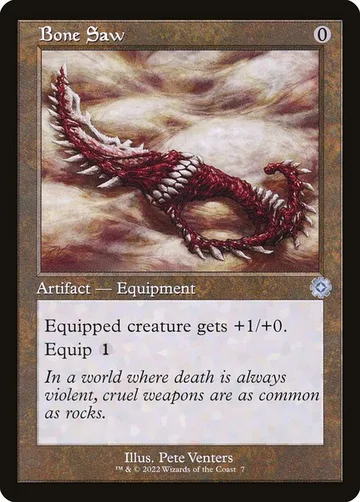 Bone Saw 7, carta de Magic: The Gathering de The Brothers' War Retro Artifacts
