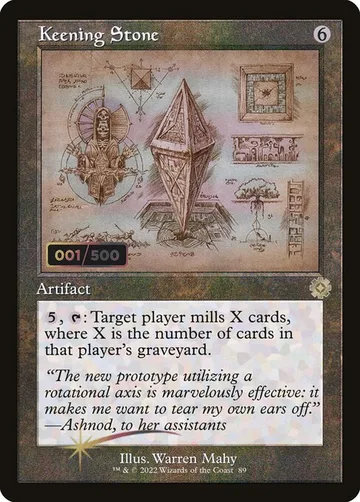 Keening Stone 89z, carta de Magic: The Gathering de The Brothers' War Retro Artifacts
