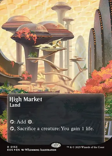High Market 153, carta de Magic: The Gathering de Edge of Eternities: Stellar Sights
