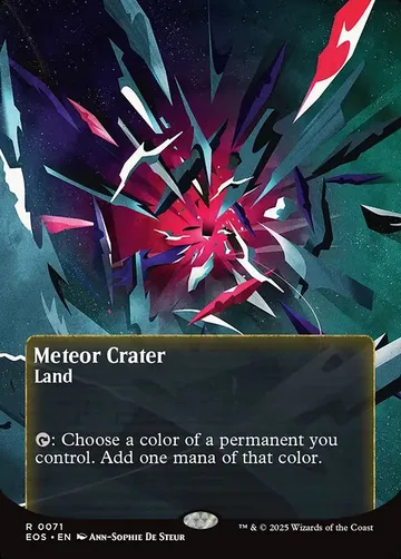 Meteor Crater 71, carta de Magic: The Gathering de Edge of Eternities: Stellar Sights